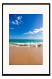 Gerahmter Kunstdruck Traumstrand in Lagos an der Algarve