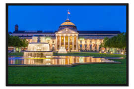 Gerahmter Kunstdruck Kurhaus und Spielbank in Wiesbaden