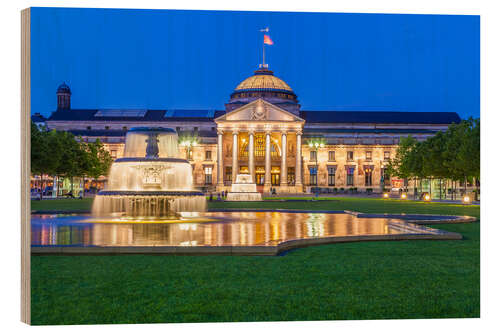 Wood print Spa and Casino in Wiesbaden