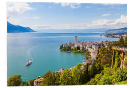 Foam board print Montreux at Lake Geneva