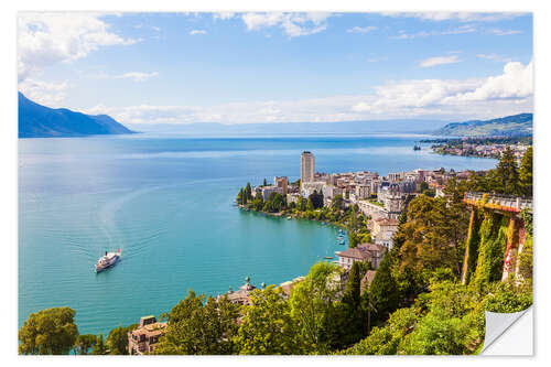 Vinilo para la pared Montreux at Lake Geneva