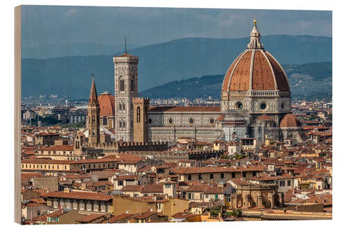 Holzbild Kathedrale von Florenz, Toskana, Italien