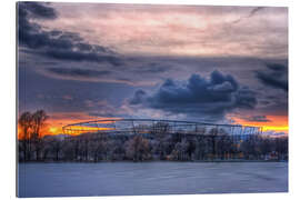 Galleritryk Clouds above the HDI Arena