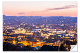 Naklejka na ścianę Skyline Stuttgart II