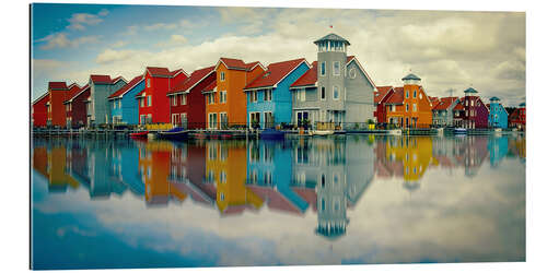 Gallery print Groningen   Harbor houses