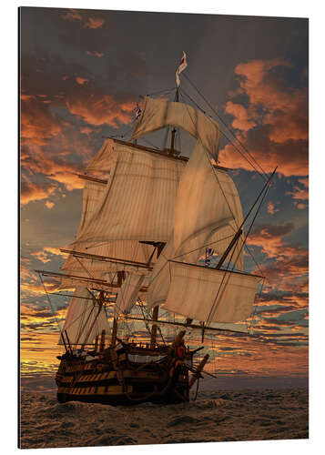 Aluminium print The HMS victory