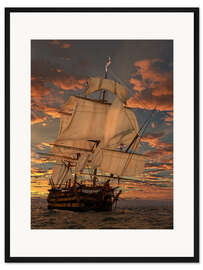 Gerahmter Kunstdruck Die HMS Victory
