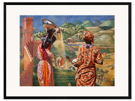 Framed art print Il Buon Governo in Campagna (Good Government in the Country)
