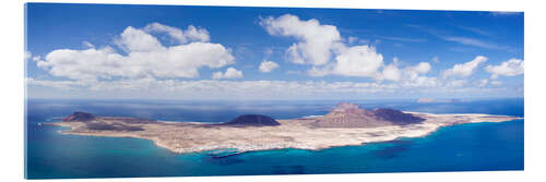 Tableau en verre acrylique La Graciosa, Lanzarote