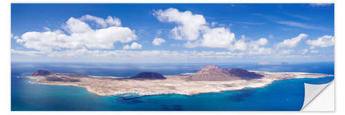 Selvklæbende plakat La Graciosa, Lanzarote