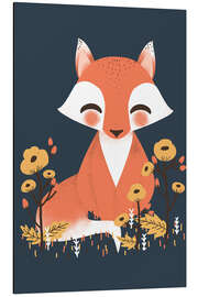 Aluminium print Animal friends - The fox