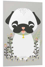 PVC print Animal friends - The pug