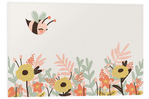 Foam board print Animal friends - The bee