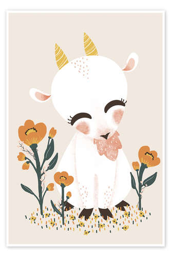 Póster Animal friends - The goat