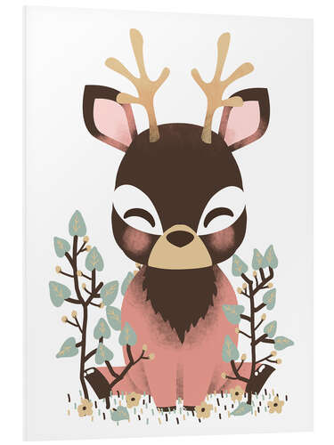 PVC print Animal friends - The deer