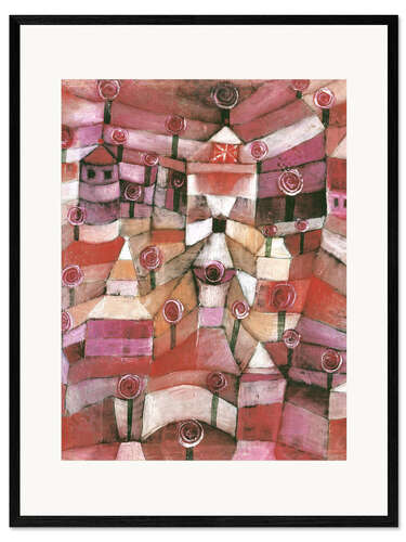 Stampa artistica con cornice Giardino di rose