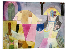 Magnettafel Landschaft mit schwarzen Säulen