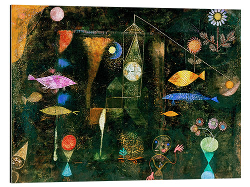 Quadro em alumínio Magia de peixes