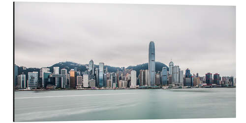 Aluminium print Hong Kong skyline