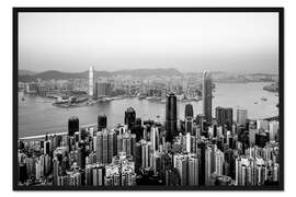 Gerahmter Kunstdruck Hongkong vom Piek IV