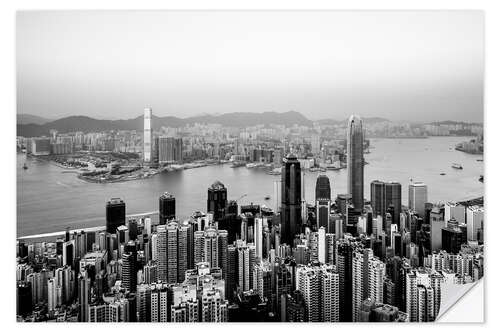 Naklejka na ścianę Hong Kong from Piek IV