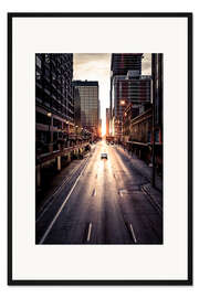 Gerahmter Kunstdruck Morning in Chicago