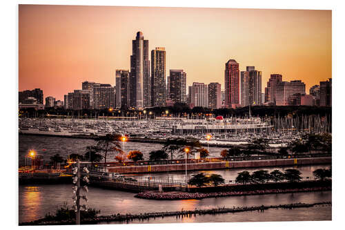 PVC print skyline Chicago