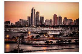 PVC print skyline Chicago