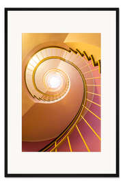Gerahmter Kunstdruck Treppenhaus - Munchen
