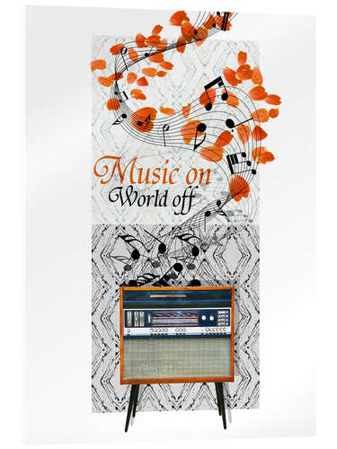 Acrylglasbild Music On