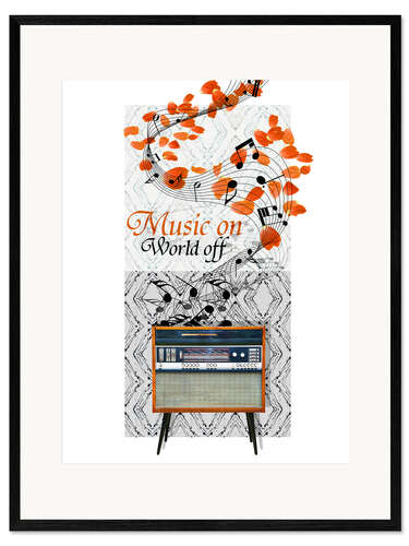 Framed art print Music On