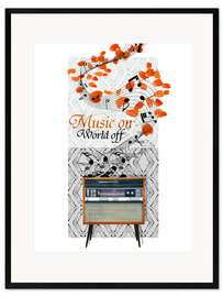 Framed art print Music On