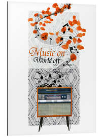 Magnettafel Music On