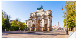 Selvklebende plakat Victory gate in Munich