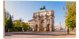 Holzbild Siegestor in München