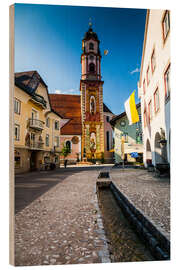 Holzbild Mittenwald - Bayern