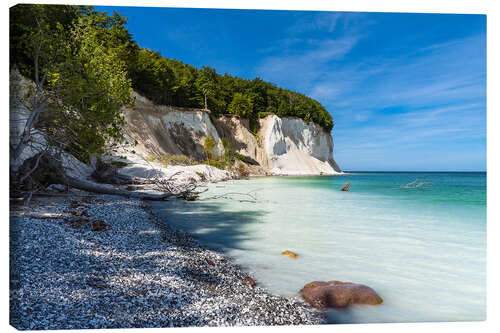 Canvas print Chalk Cliffs on the Island Ruegen, Germany II