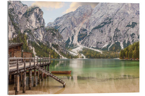 Galleritryk Autumn at Lake Braies in South Tyrol