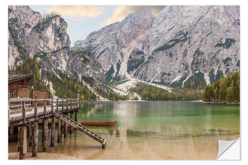 Sisustustarra Autumn at Lake Braies in South Tyrol