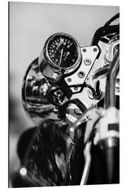 Alubild  Tachometer eines Motorrades