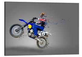 Aluminiumsbilde  Motocross rider