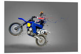 Foam board print Motocross rider