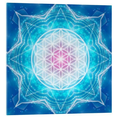 Acrylic print Flower of Life - Multidimensionality