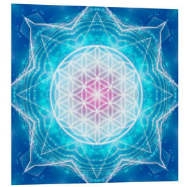 Foam board print Flower of Life - Multidimensionality