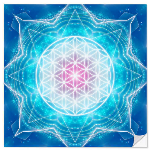 Wall sticker Flower of Life - Multidimensionality