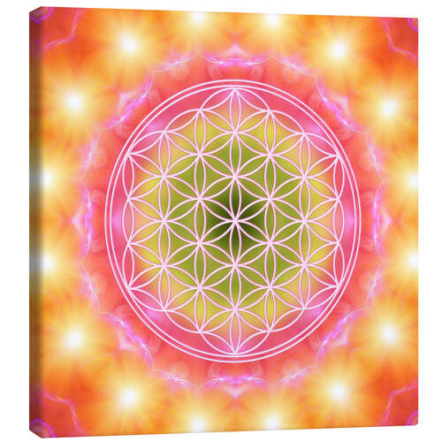 Canvas print Flower of life - heart energy