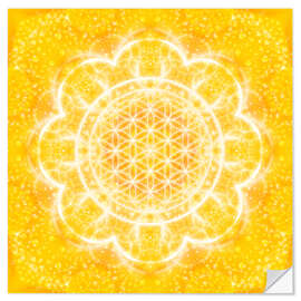 Sisustustarra Flower of life - light power