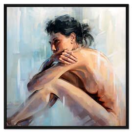 Gerahmter Kunstdruck Auf etwas freuen