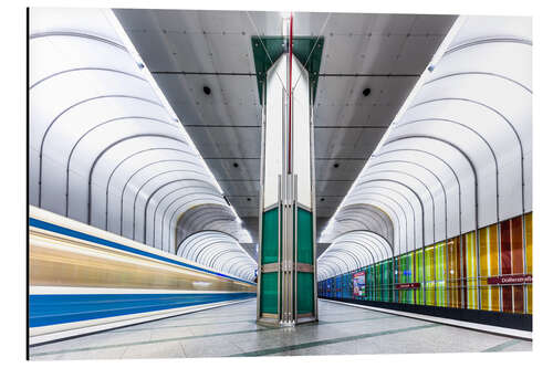 Alubild U-Bahn in München 2