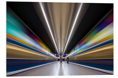 PVC-taulu Color explosion subway Munich